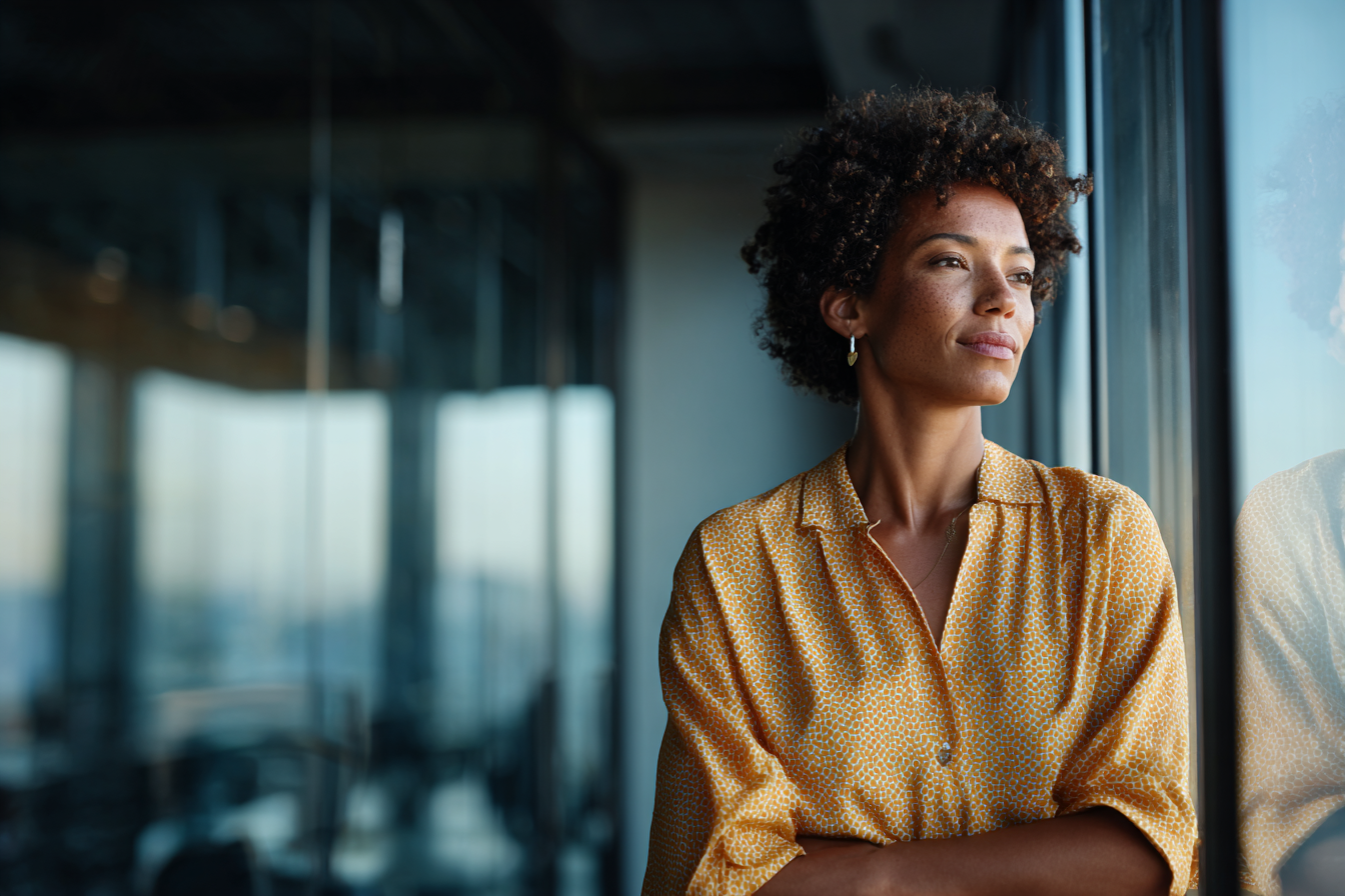 Litigation attorney at Alden Kinsley law firm reviewing case strategy in a modern office